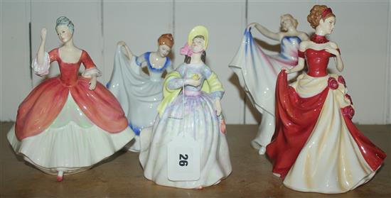 Collection of 5 Royal Doulton figurines